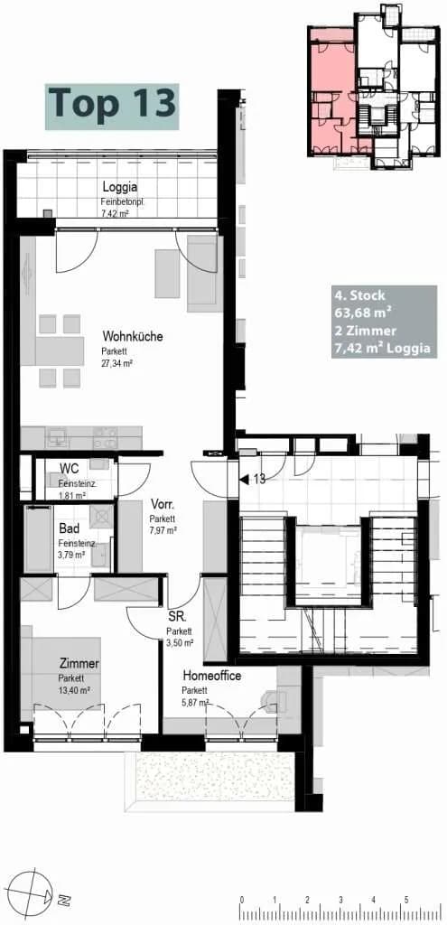 3-Zimmer-Wohnung kaufen in Wien – 63,68 m², € 431.500 – Bild 14 von 14