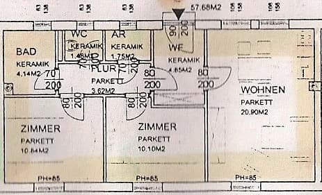 3-Zimmer-Wohnung mieten in Mistelbach – 59 m², € 831 – Bild 2 von 12