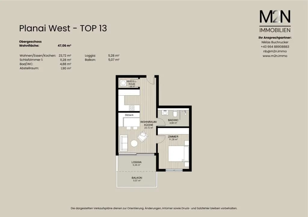 2-Zimmer-Wohnung kaufen in Liezen – 47,06 m², € 652.938 – Bild 4 von 4