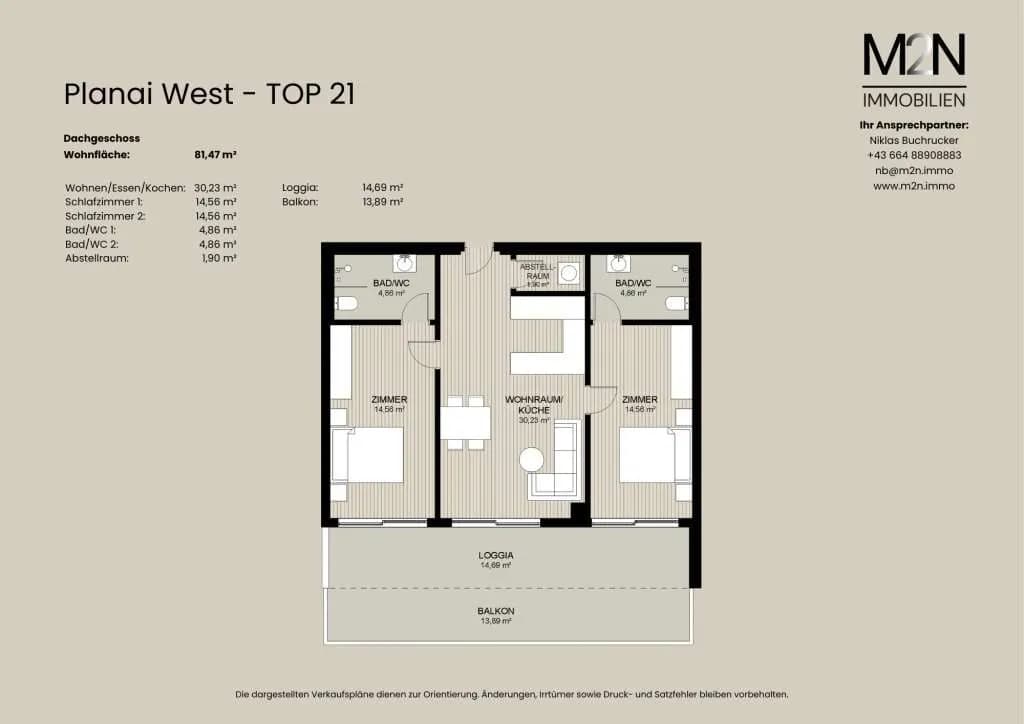 3-Zimmer-Wohnung kaufen in Liezen – 81,47 m², € 1.292.760 – Bild 5 von 5