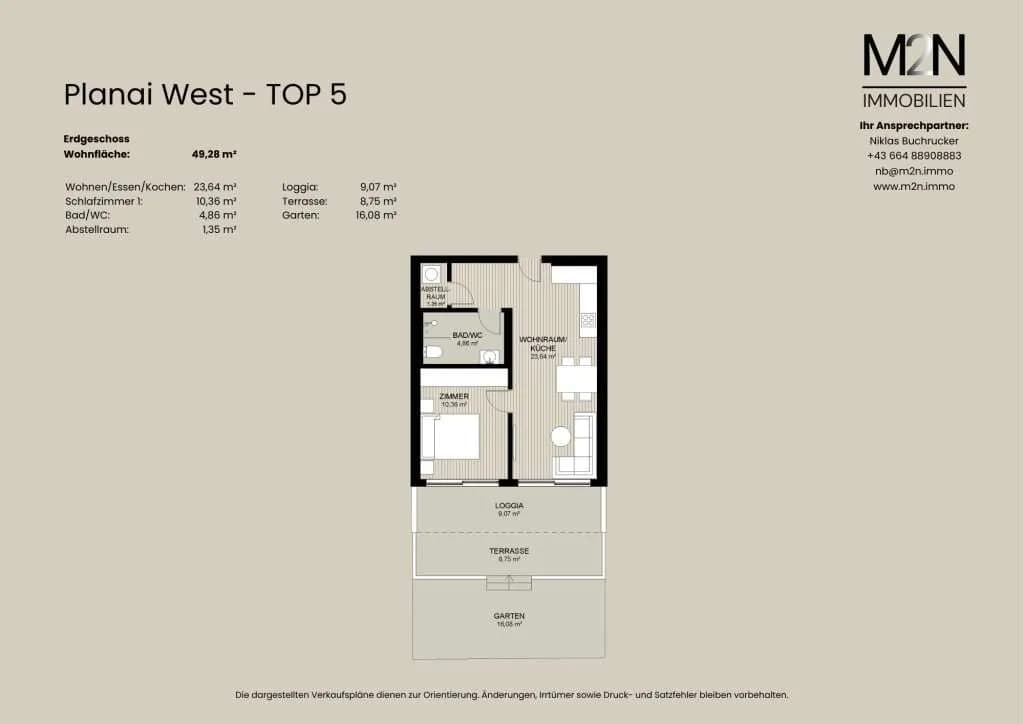 2-Zimmer-Wohnung kaufen in Liezen – 49,28 m², € 684.783 – Bild 4 von 4