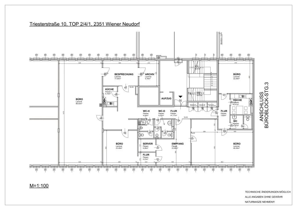 6-Zimmer-Gewerbeimmobilie mieten in Mödling – 323 m², € 4.137 – Bild 15 von 17