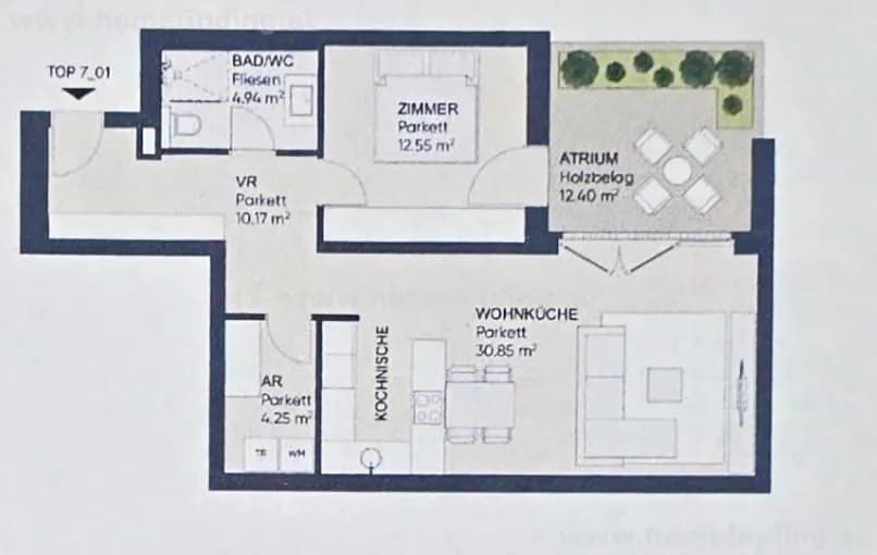 2-Zimmer-Wohnung mieten in Wien – 62,76 m², € 1.250 – Bild 11 von 11