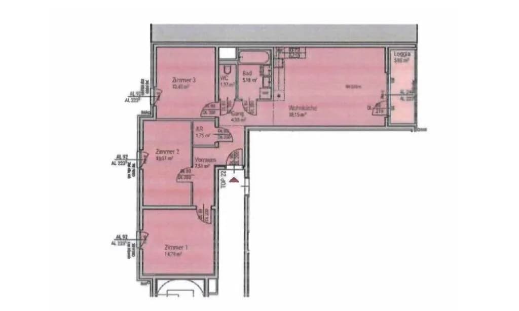4-Zimmer-Wohnung mieten in Wien – 87,23 m², € 1.950 – Bild 19 von 19