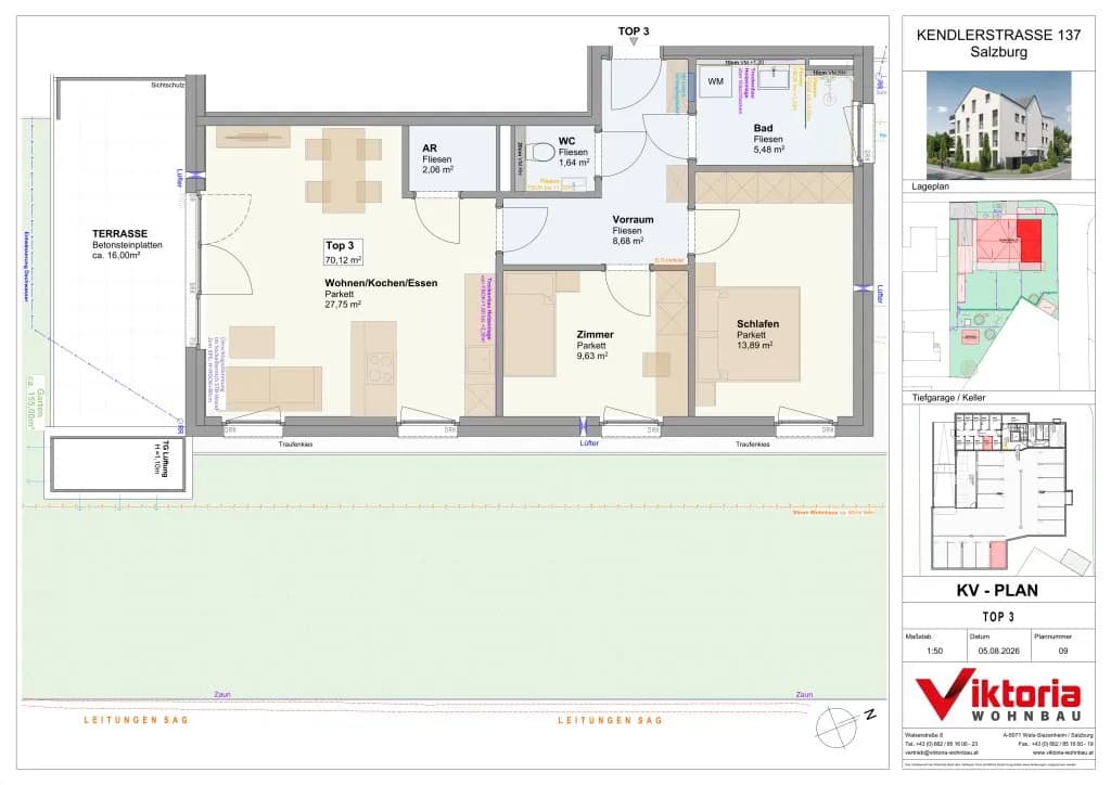 3-Zimmer-Wohnung kaufen in Salzburg Stadt – 69,13 m², € 598.000 – Bild 4 von 7