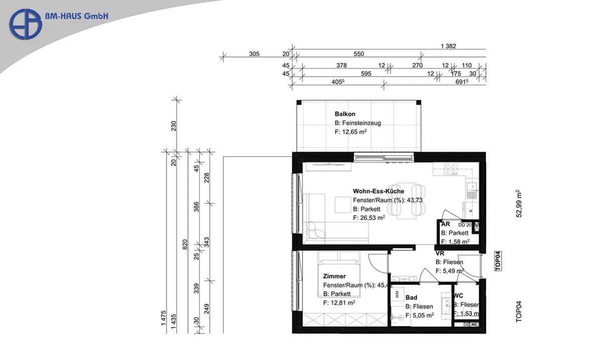 2-Zimmer-Wohnung kaufen in Wolfsberg – 53 m², € 252.149 – Bild 9 von 10