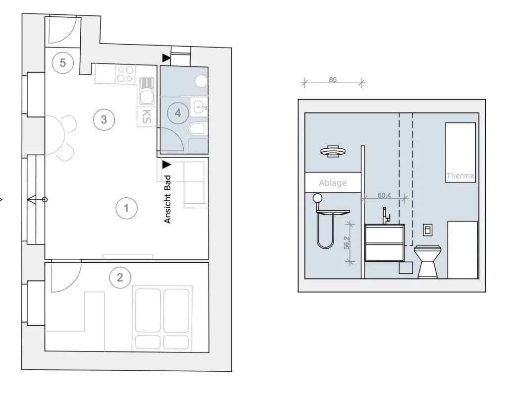 2-Zimmer-Wohnung kaufen in Wien – 46,24 m², € 249.000 – Bild 2 von 7