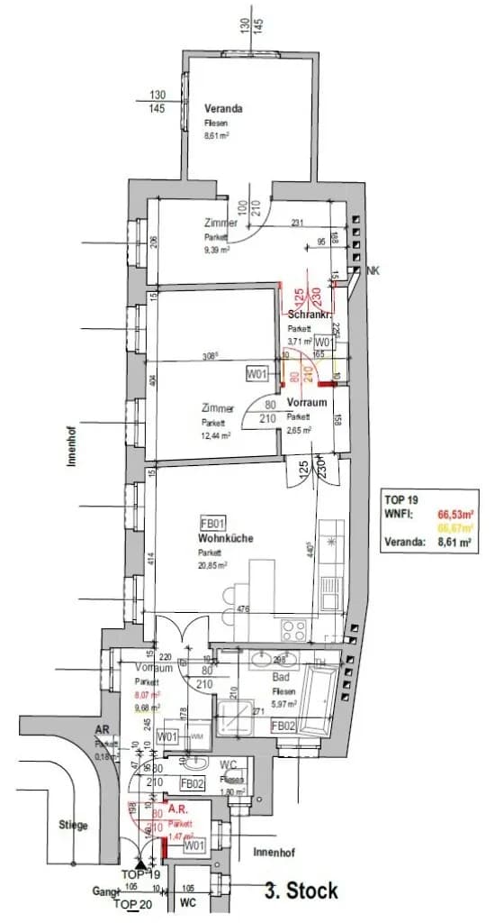 3-Zimmer-Wohnung kaufen in Wien – 75,14 m², € 448.000 – Bild 13 von 13