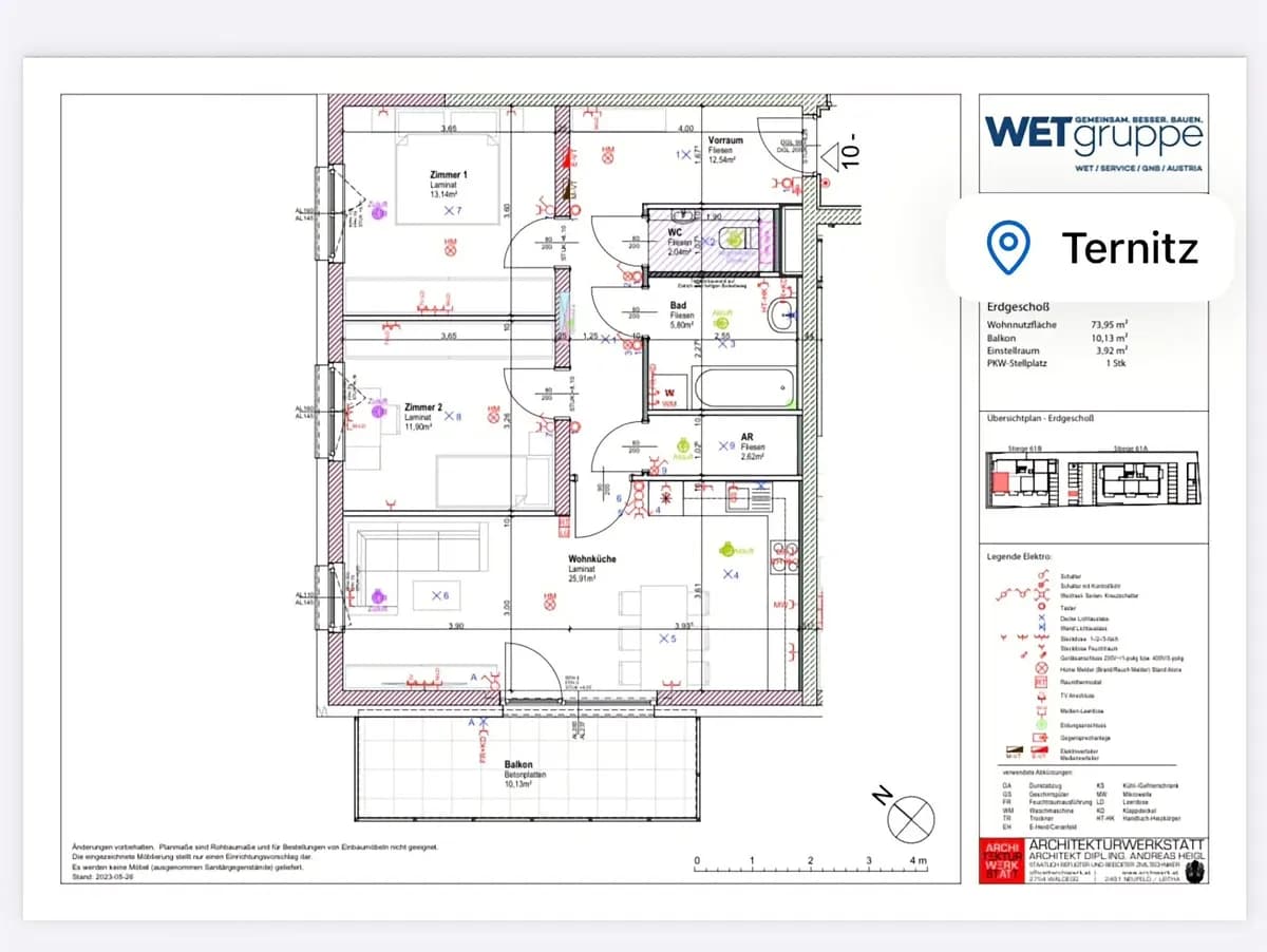 3-Zimmer-Wohnung mieten in Neunkirchen – 74 m², € 930 – Bild 2 von 11