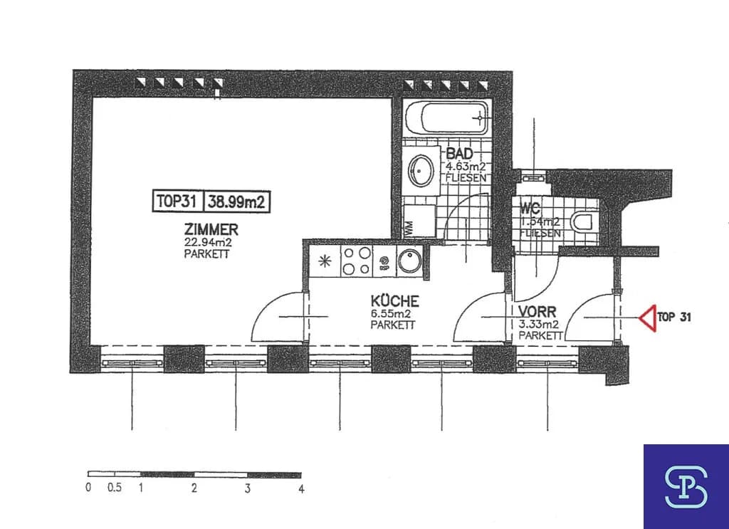 1-Zimmer-Wohnung mieten in Wien – 39 m², € 860 – Bild 13 von 13