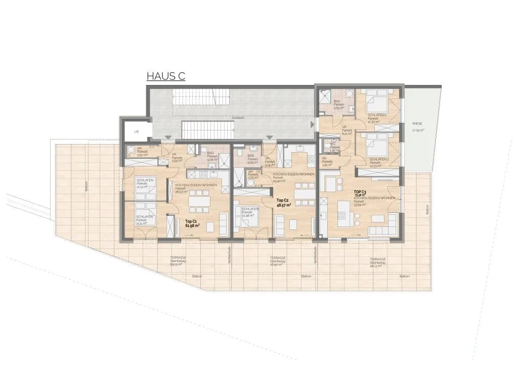 3-Zimmer-Wohnung kaufen in Villach – 75,58 m², € 656.250 – Bild 3 von 4