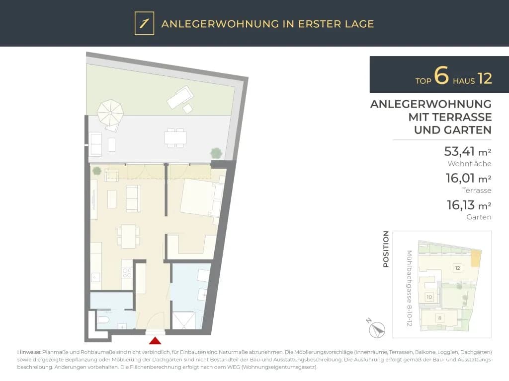 2-Zimmer-Wohnung kaufen in Krems an der Donau – 53,41 m², € 296.100 – Bild 8 von 22
