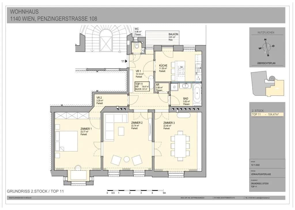 3-Zimmer-Wohnung kaufen in Wien – 105 m², € 895.000 – Bild 10 von 11