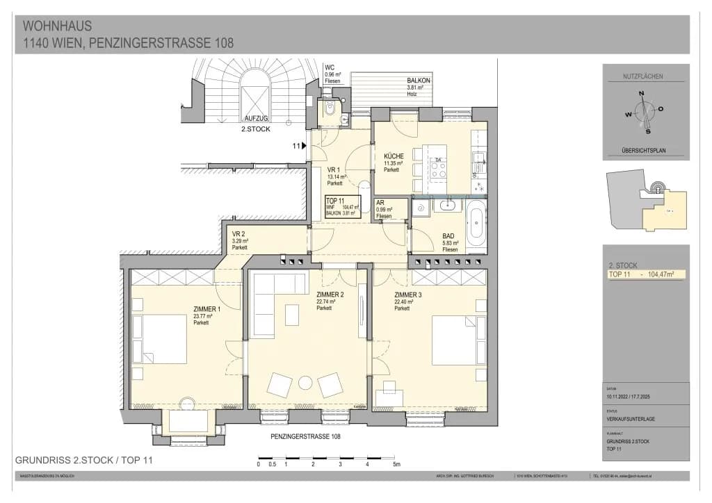 3-Zimmer-Wohnung kaufen in Wien – 105 m², € 895.000 – Bild 11 von 11