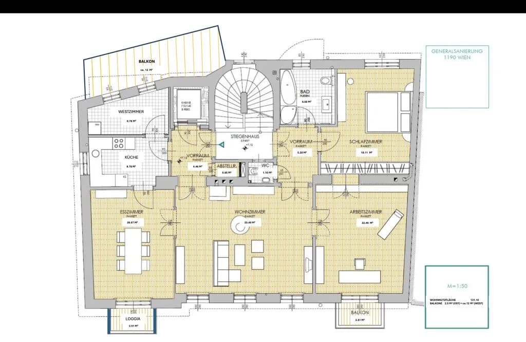 4-Zimmer-Wohnung mieten in Wien – 131,1 m², € 2.971 – Bild 29 von 29