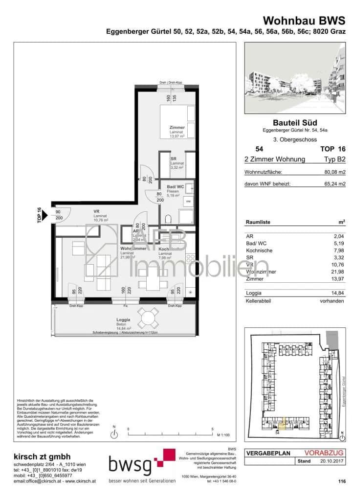 2-Zimmer-Wohnung mieten in Graz – 65,24 m², € 795 – Bild 14 von 14