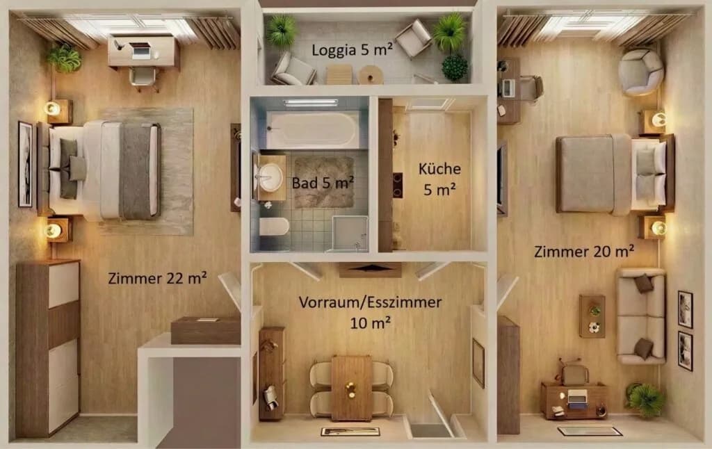 2-Zimmer-Wohnung kaufen in Graz – 68,76 m², € 239.000 – Bild 9 von 9