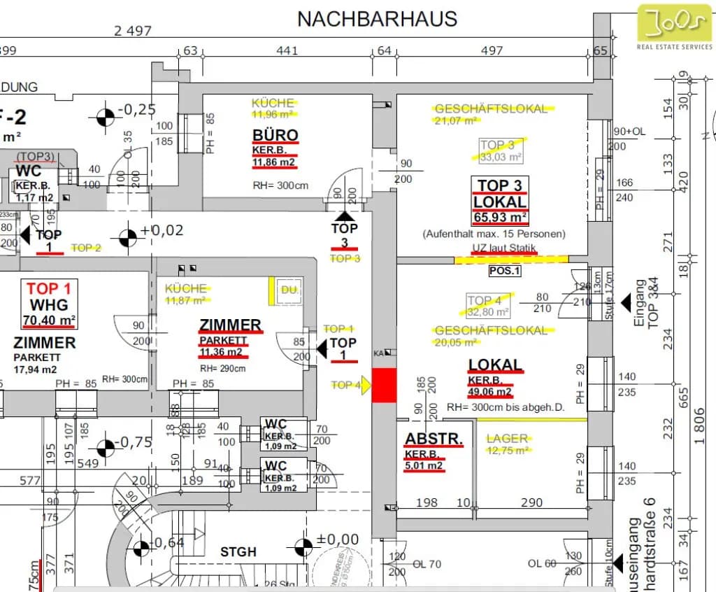 2-Zimmer-Gewerbeimmobilie kaufen in Wien – 66 m², € 169.000 – Bild 2 von 2