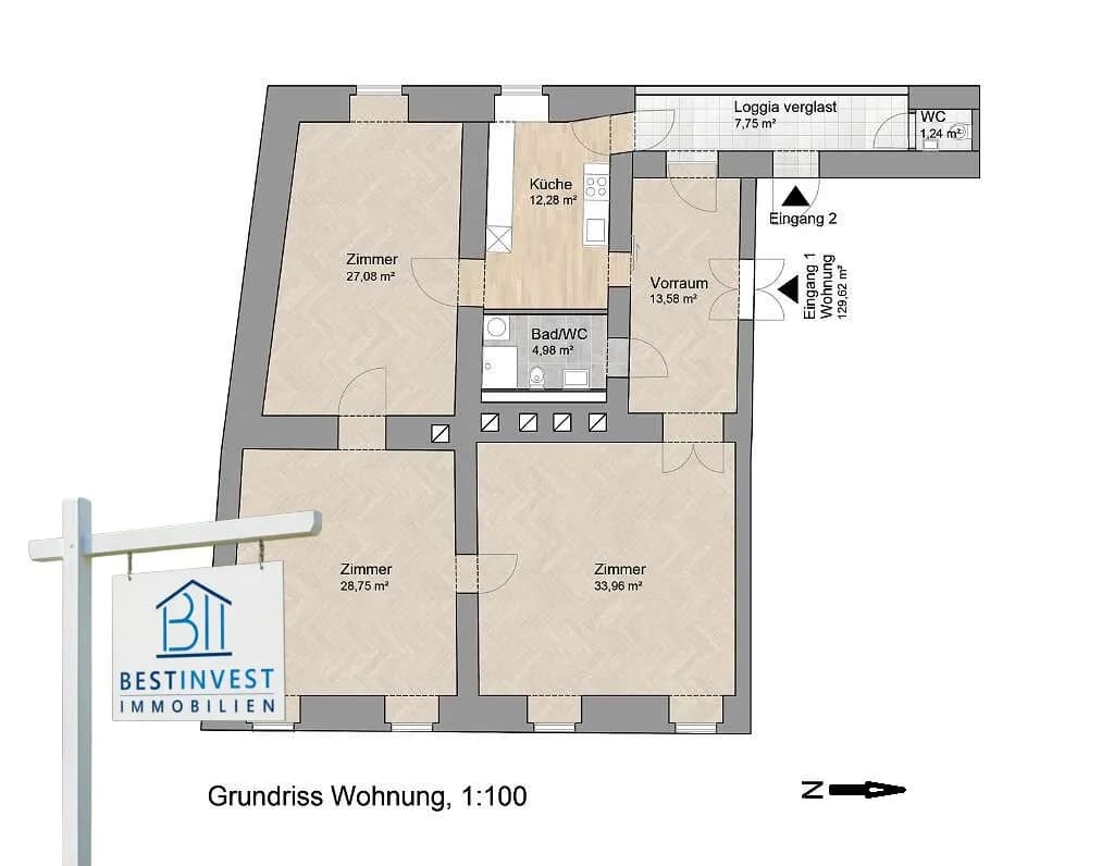 3-Zimmer-Wohnung kaufen in Graz – 129,62 m², € 459.000 – Bild 13 von 13