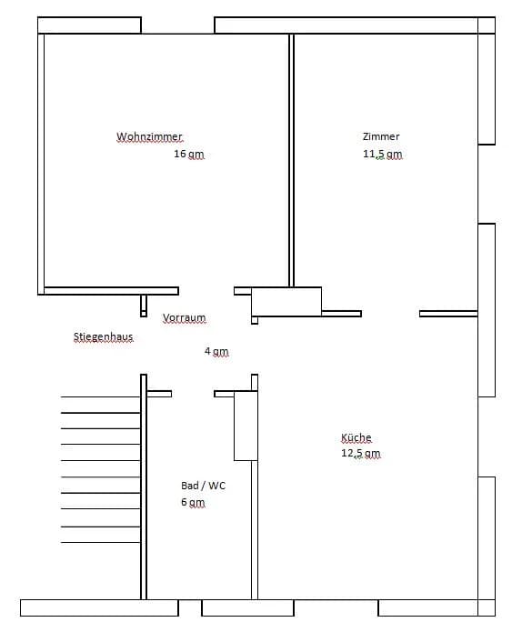 2-Zimmer-Wohnung mieten in Bruck an der Leitha – 50 m², € 660