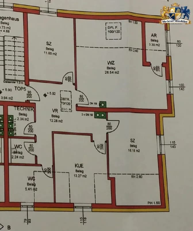 3-Zimmer-Wohnung mieten in Baden – 93 m² – Bild 13 von 13