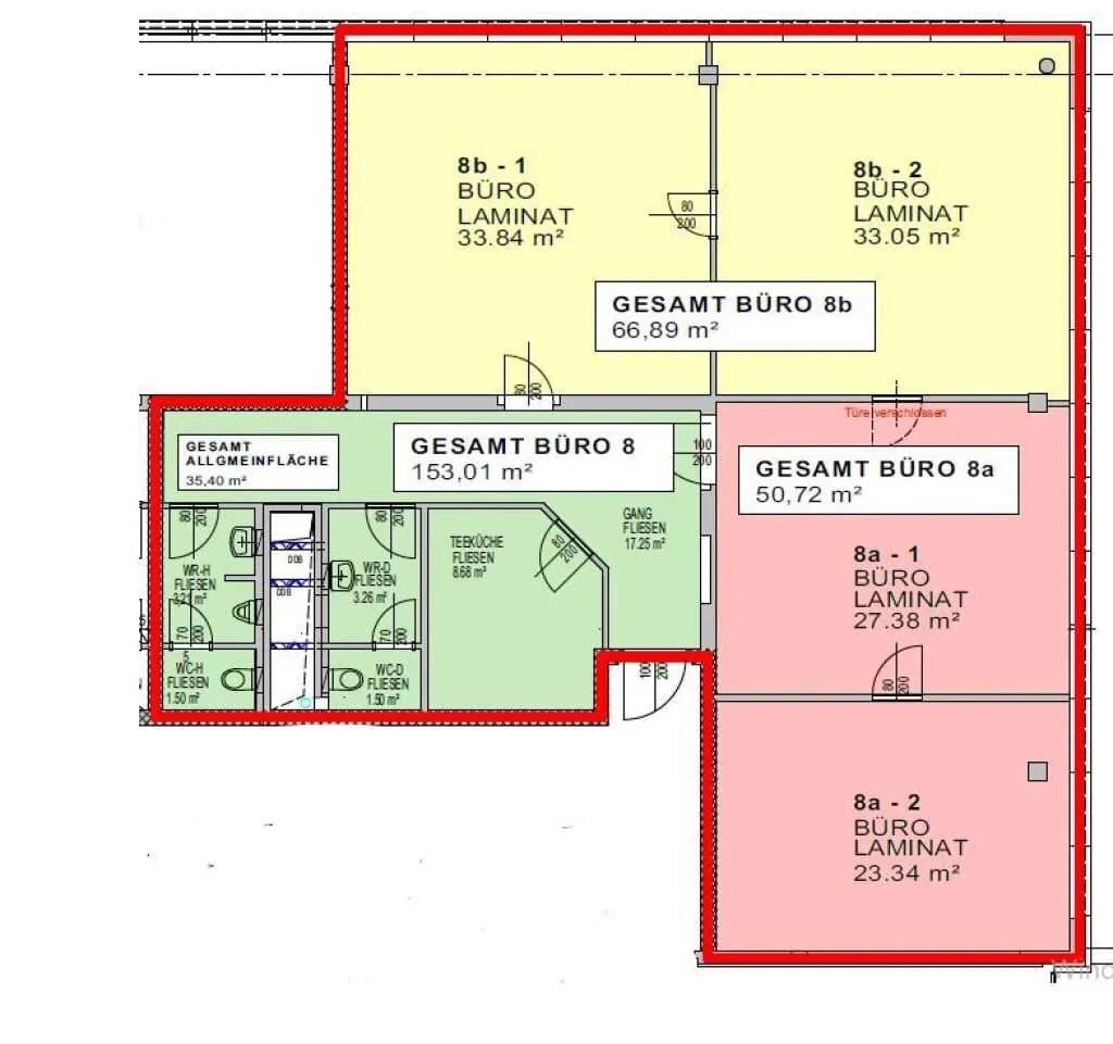 2-Zimmer-Gewerbeimmobilie mieten in Baden – 66 m², € 857 – Bild 5 von 5