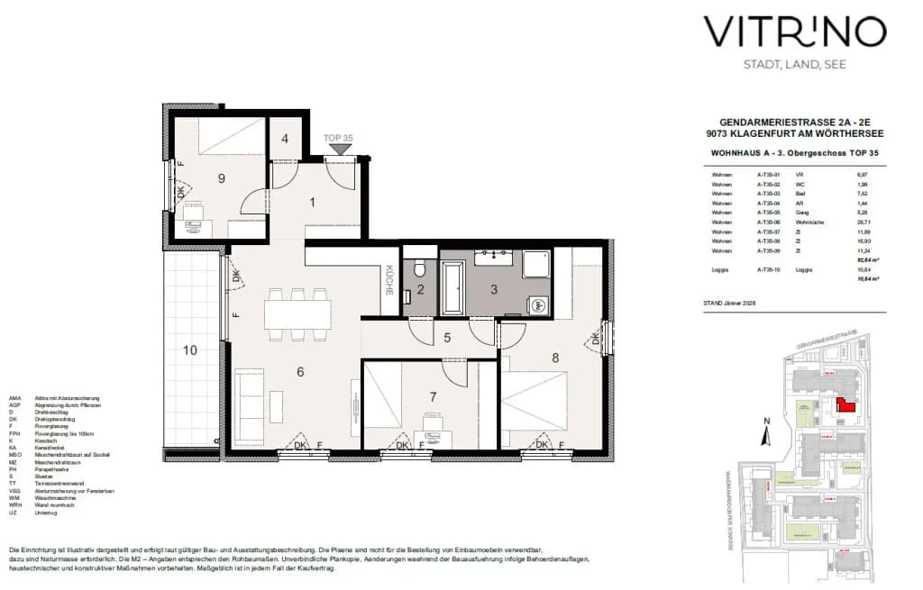 4-Zimmer-Wohnung mieten in Klagenfurt – 92,84 m², € 1.790 – Bild 18 von 18