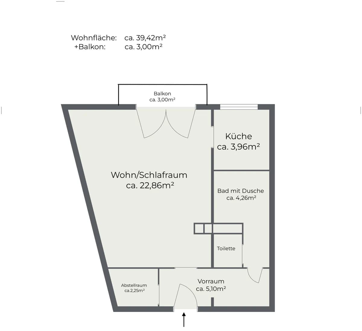 Wohnung kaufen in Neunkirchen – 39,42 m², € 120.000 – Bild 11 von 12