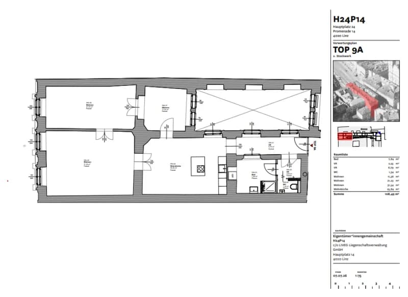 3-Zimmer-Wohnung mieten in Linz – 108,49 m², € 1.915 – Bild 11 von 11