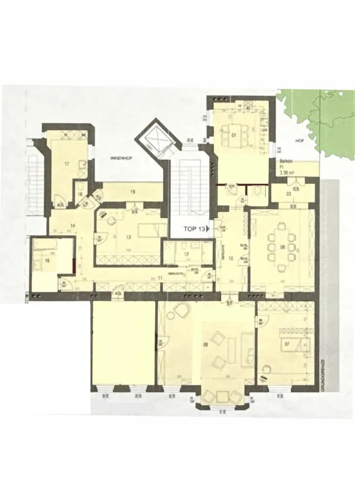 6-Zimmer-Wohnung mieten in Wien – 234 m², € 4.900 – Bild 19 von 19