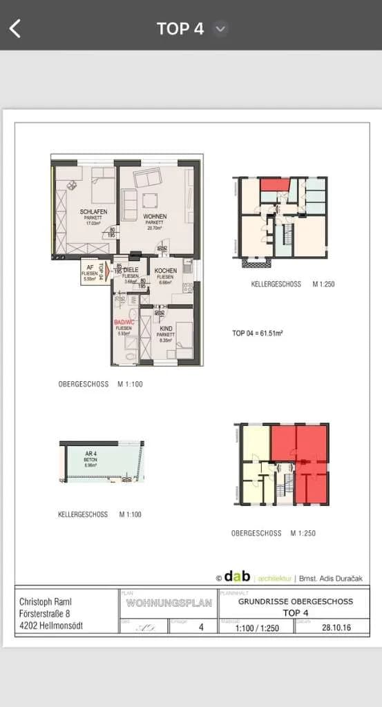4-Zimmer-Wohnung mieten in Linz Land – 62 m², € 824 – Bild 8 von 8