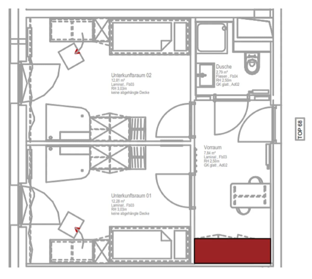 2-Zimmer-Wohnung mieten in Wien – 35,16 m², € 749