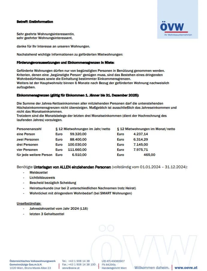 2-Zimmer-Wohnung mieten in Wien – 56,39 m², € 616 – Bild 3 von 3