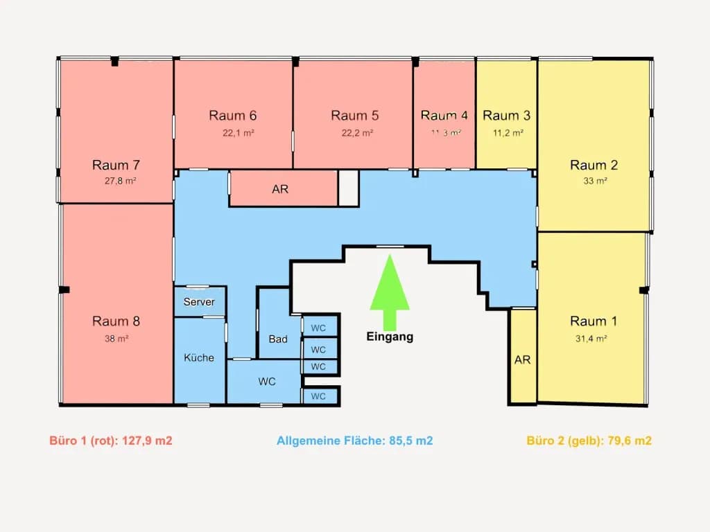 3-Zimmer-Gewerbeimmobilie mieten in Wien – 112 m², € 2.135 – Bild 4 von 32