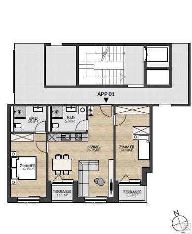 3-Zimmer-Wohnung kaufen in Landeck – 66,48 m², € 635.000 – Bild 16 von 20