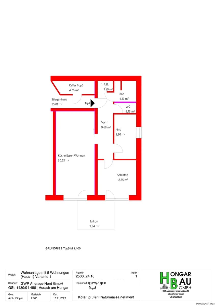 3-Zimmer-Wohnung kaufen in Vöcklabruck – 69,96 m², € 302.345 – Bild 9 von 9