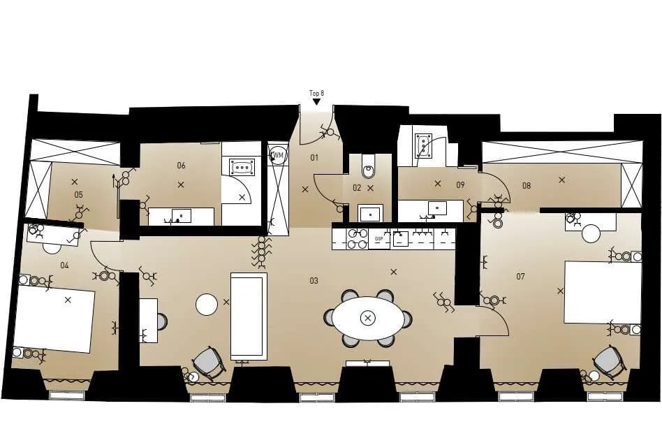 3-Zimmer-Wohnung mieten in Wien – 97,21 m², € 2.805 – Bild 14 von 15