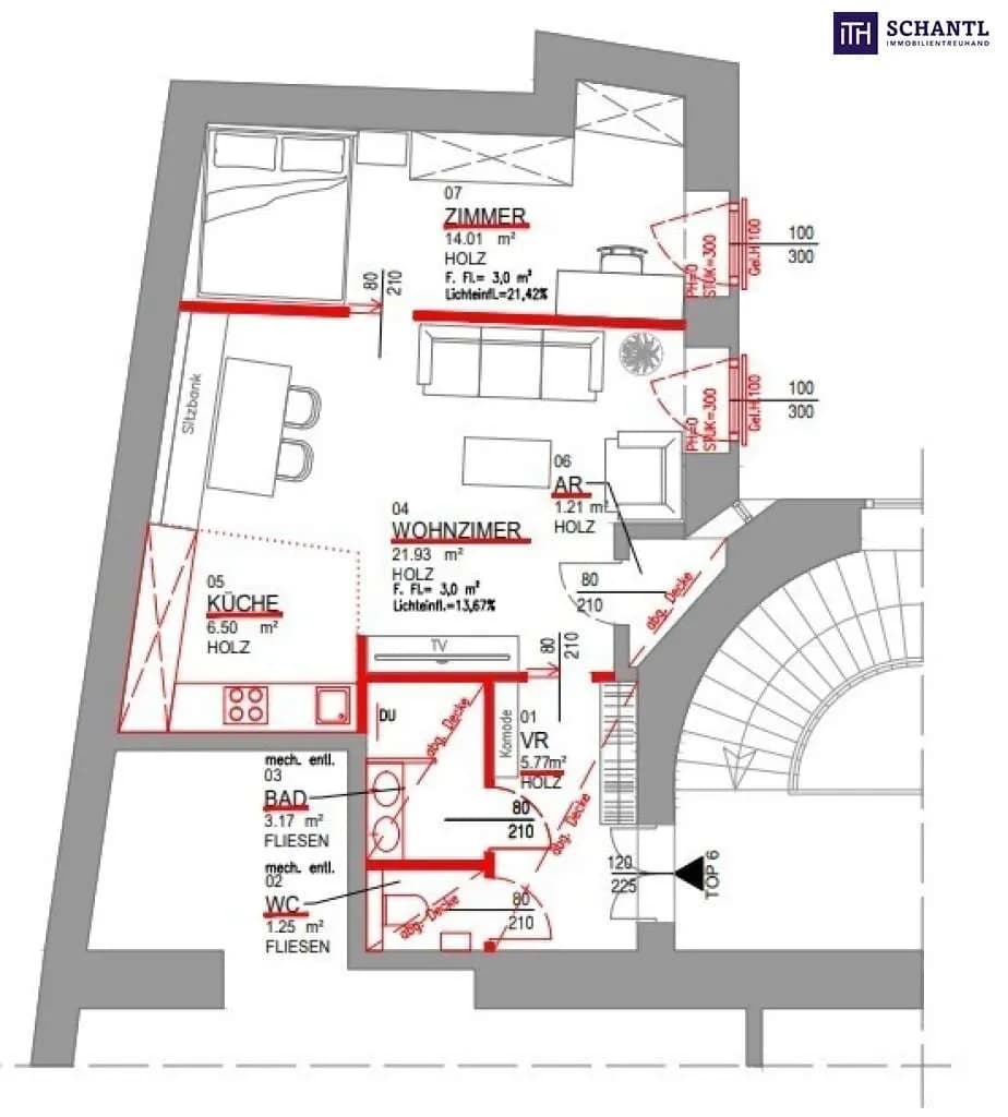 2-Zimmer-Wohnung kaufen in Wien – 53,84 m², € 625.000 – Bild 13 von 14