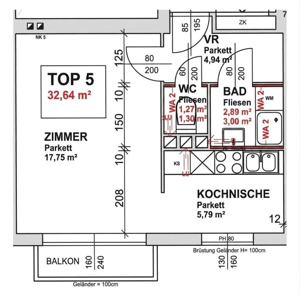 1-Zimmer-Wohnung kaufen in Wien – 32,64 m², € 315.000 – Bild 10 von 13