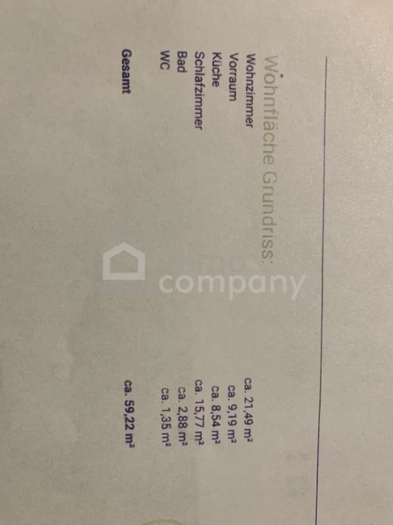 2-Zimmer-Wohnung kaufen in Wien – 59,22 m², € 220.000 – Bild 2 von 5