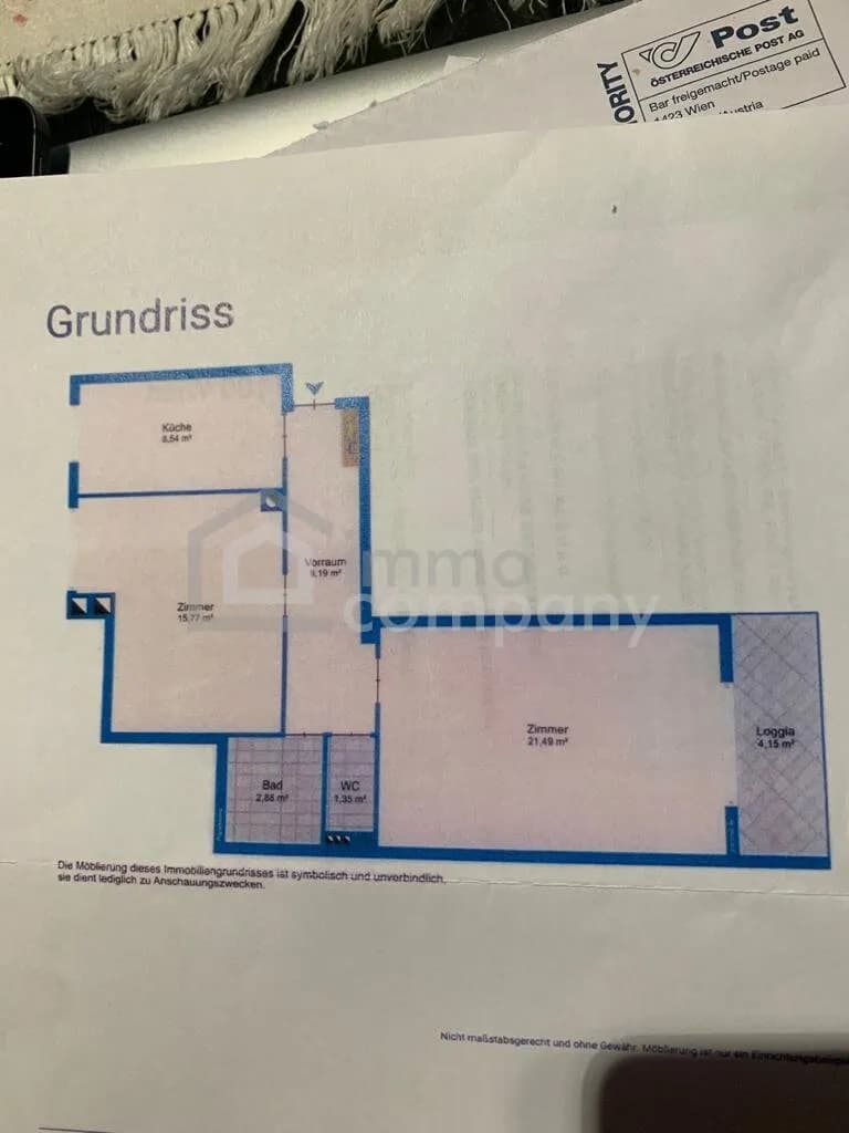 2-Zimmer-Wohnung kaufen in Wien – 59,22 m², € 220.000 – Bild 3 von 5