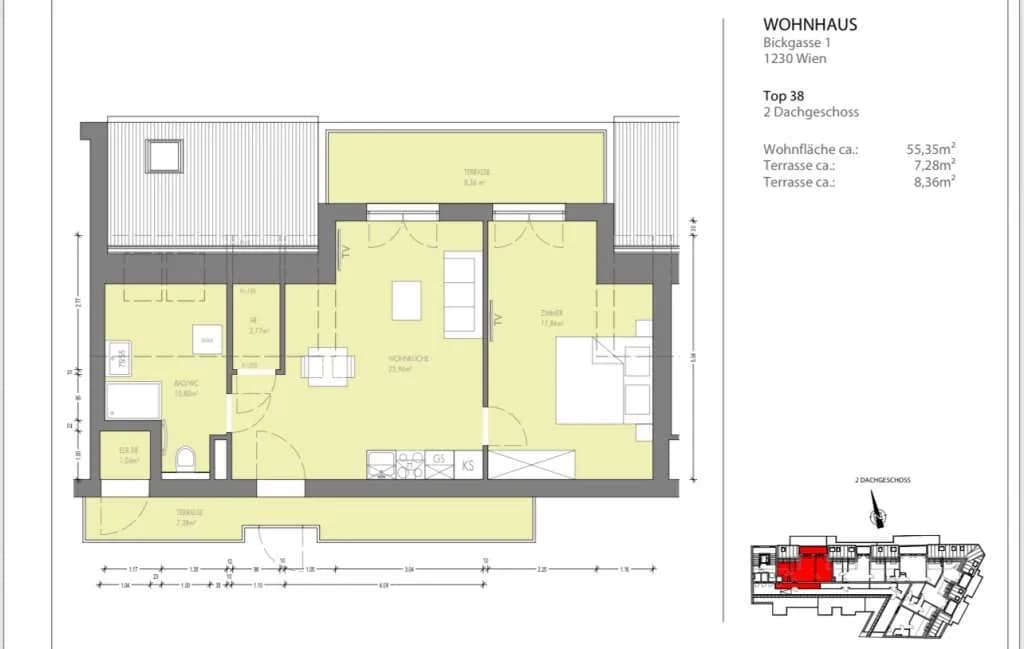 2-Zimmer-Wohnung kaufen in Wien – 55 m², € 329.000 – Bild 13 von 13