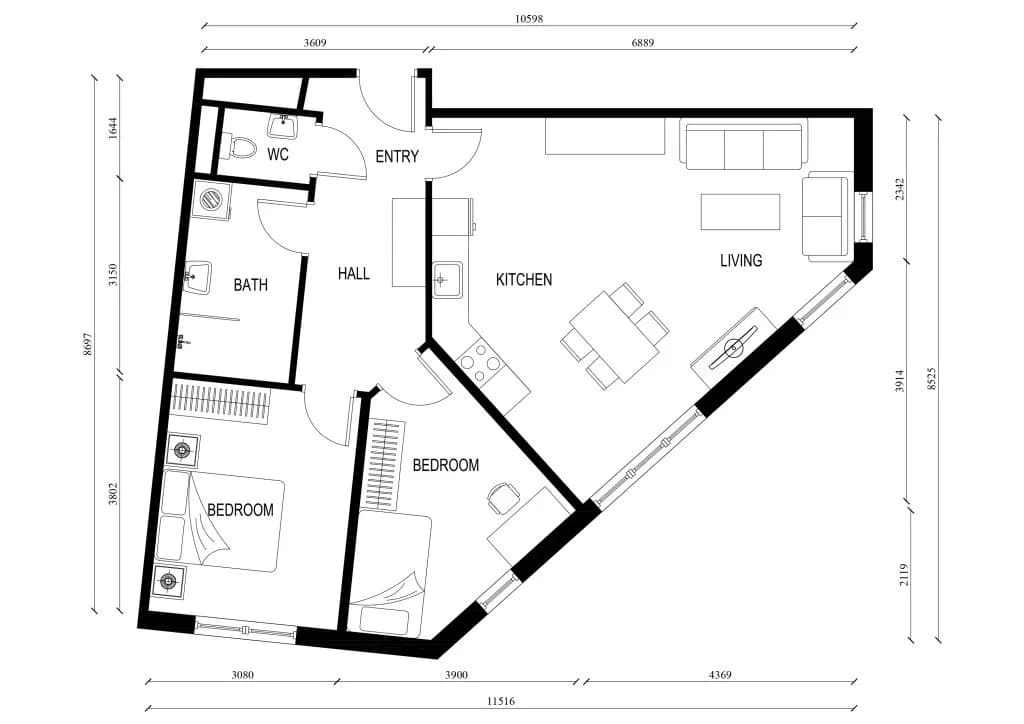 2-Zimmer-Wohnung kaufen in Wien – 69,32 m², € 319.000 – Bild 12 von 15