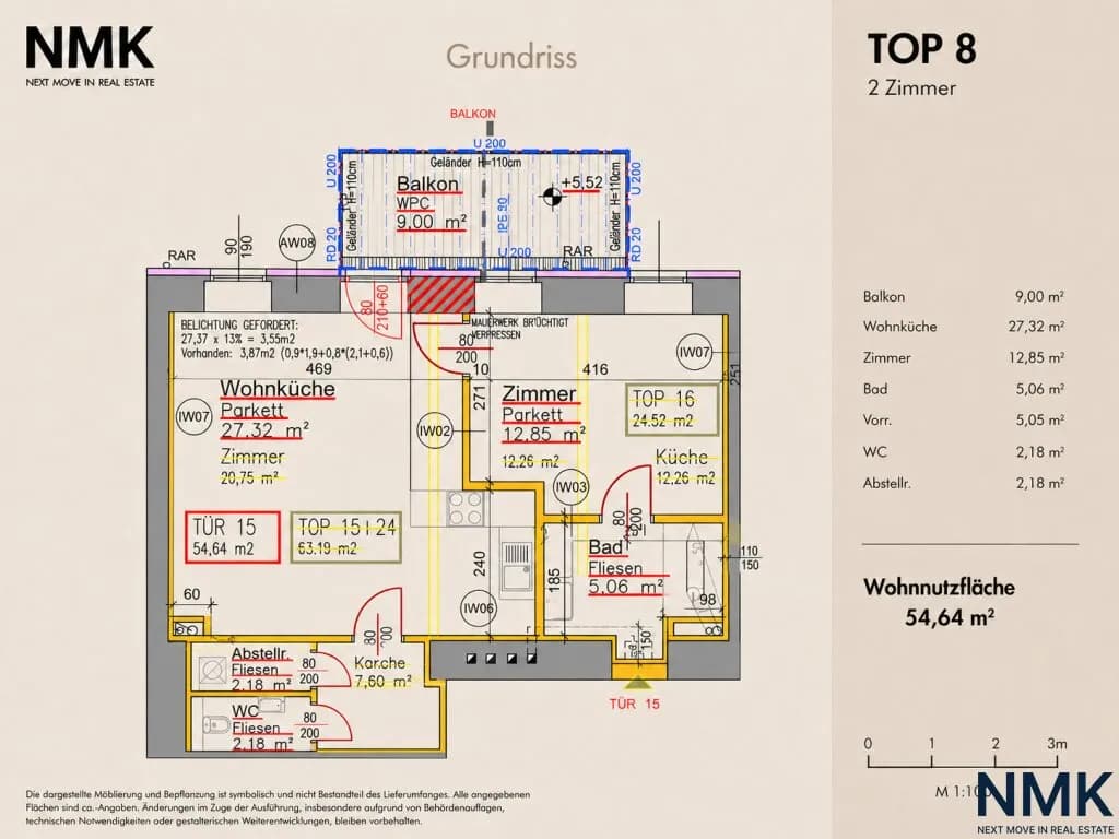 Wohnung kaufen in Wien – 59,14 m², € 229.000 – Bild 13 von 13