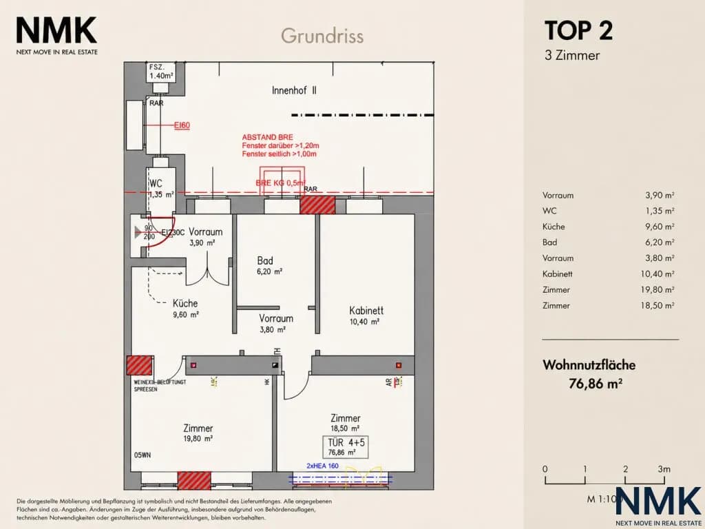 Wohnung kaufen in Wien – 73,55 m², € 298.000 – Bild 12 von 12