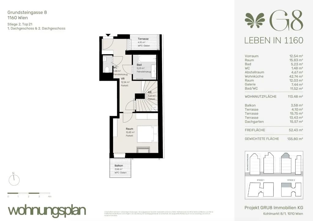 3-Zimmer-Wohnung kaufen in Wien – 113,48 m², € 1.111.000 – Bild 10 von 11