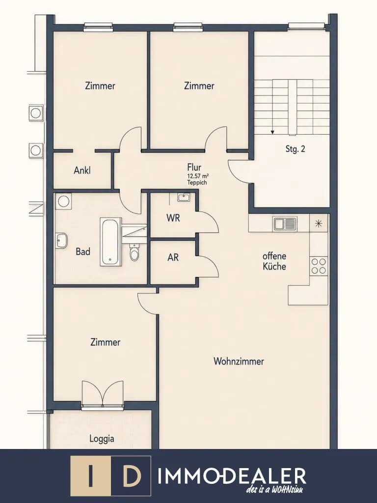 4-Zimmer-Wohnung mieten in Wien – 130 m², € 2.300 – Bild 12 von 12
