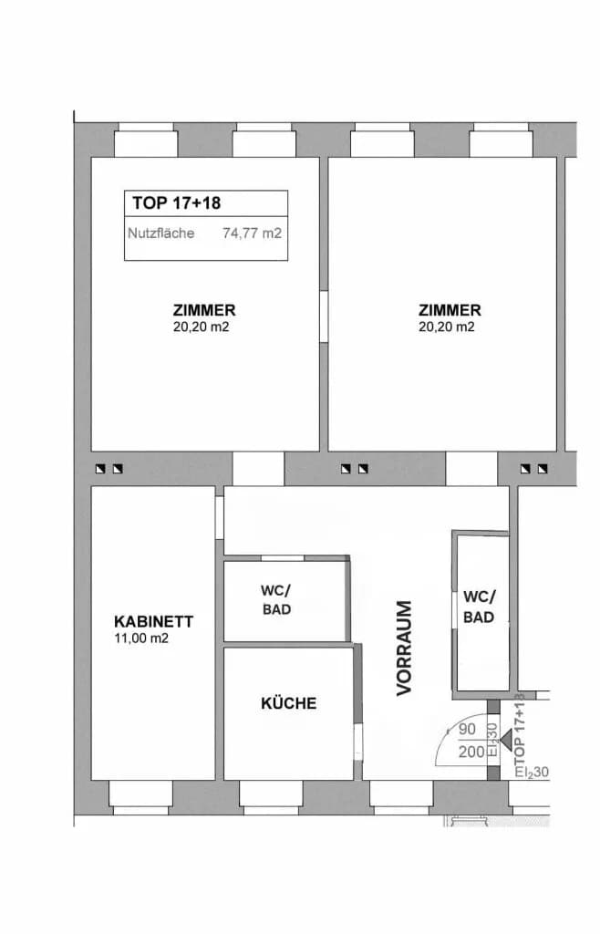 3-Zimmer-Wohnung kaufen in Wien – 75 m², € 399.000 – Bild 22 von 22
