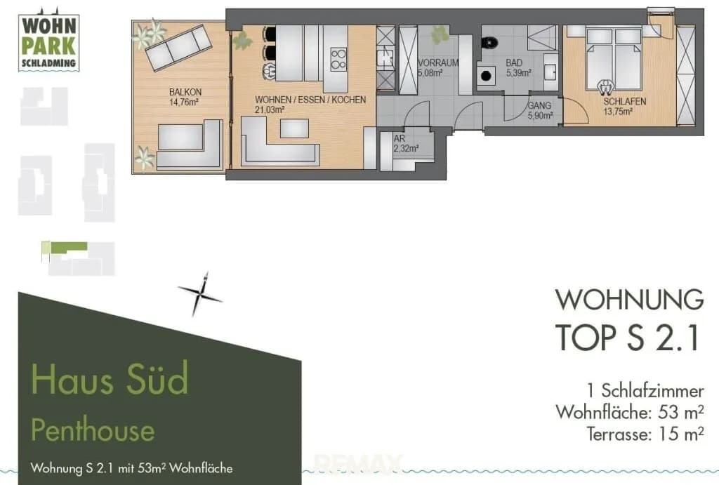 2-Zimmer-Wohnung kaufen in Liezen – 53 m², € 580.000 – Bild 11 von 16