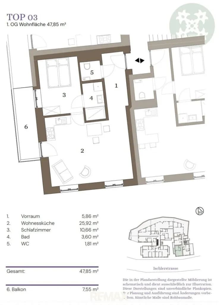 2-Zimmer-Wohnung kaufen in Liezen – 45 m², € 260.000 – Bild 9 von 13